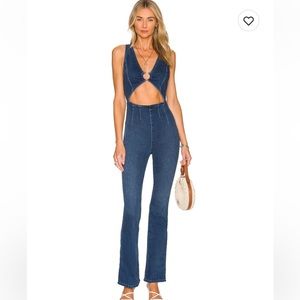 Free People x REVOLVE denim jumpsuit